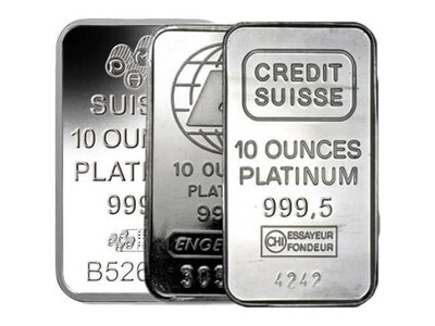 Buy certified Platinum bars, Coins